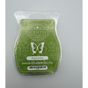 Scentsy‎ Bergamot Bay Wax Bar Authentic Home Fragrance Green Butterfly